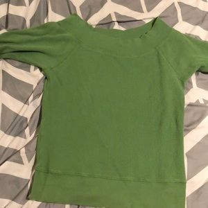 IRISH GREEN, fun thermal, w/ cowl neck